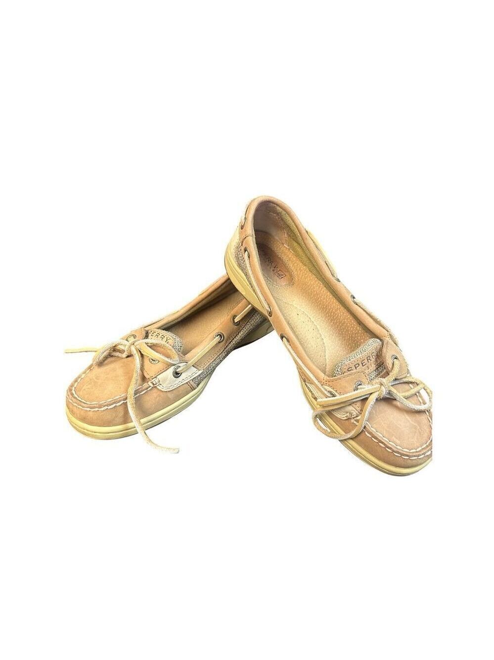Sperry Angelfish Women's Boat Shoes Brown Leather Size 7 - Picture 2 of 11